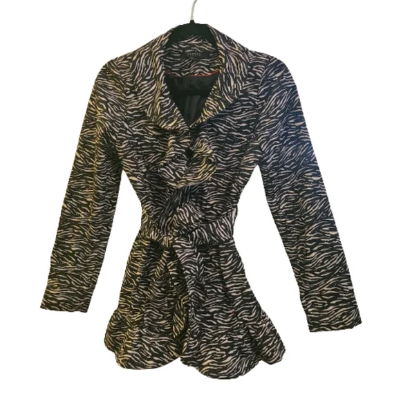 Sandro Studio Zebra Print Jacket - Picture 1 of 5